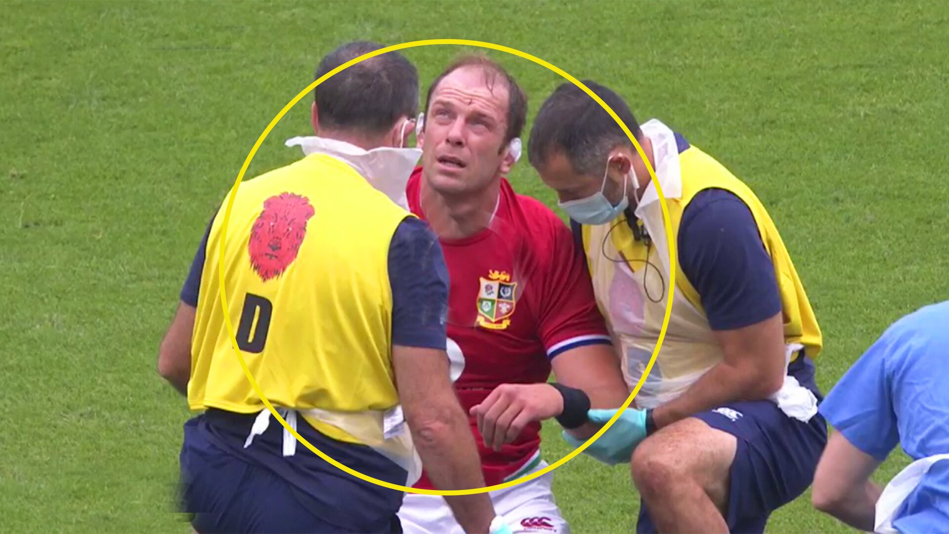 Disaster for Lions as fans fear Alun Wyn Jones' tour is over after ten minutes