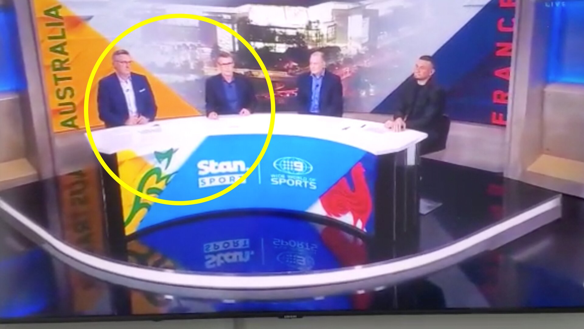 Incredibly awkward moment on Australian rugby TV as presenter goes blank