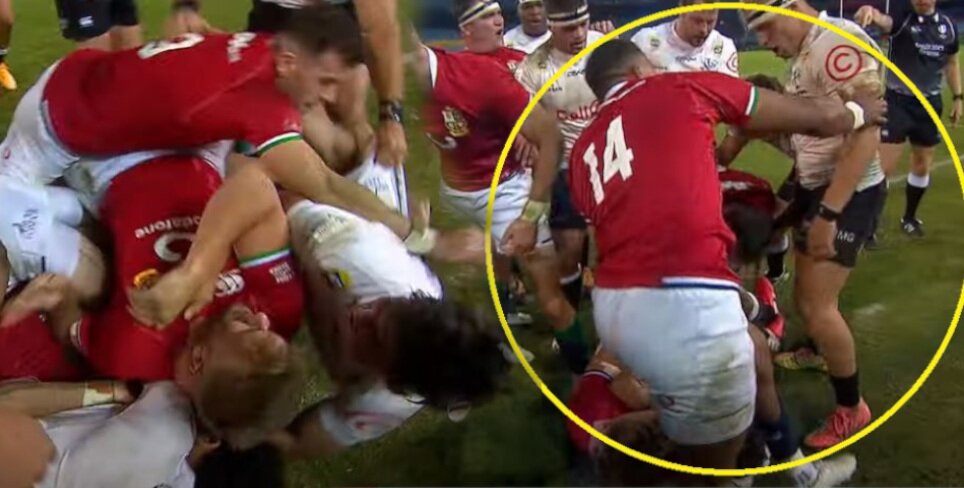 Ghastly scenes as South African tries to bludgeon Lions player senseless
