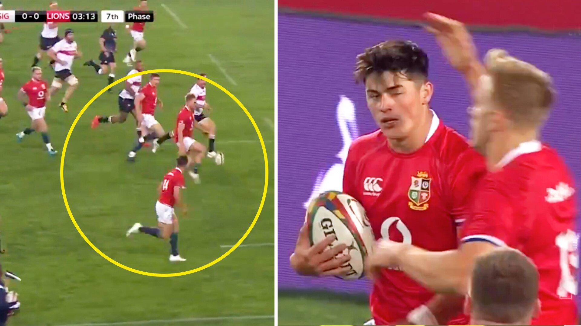 World's best winger Louis Rees-Zammit takes three minutes to score in Lions tour opener