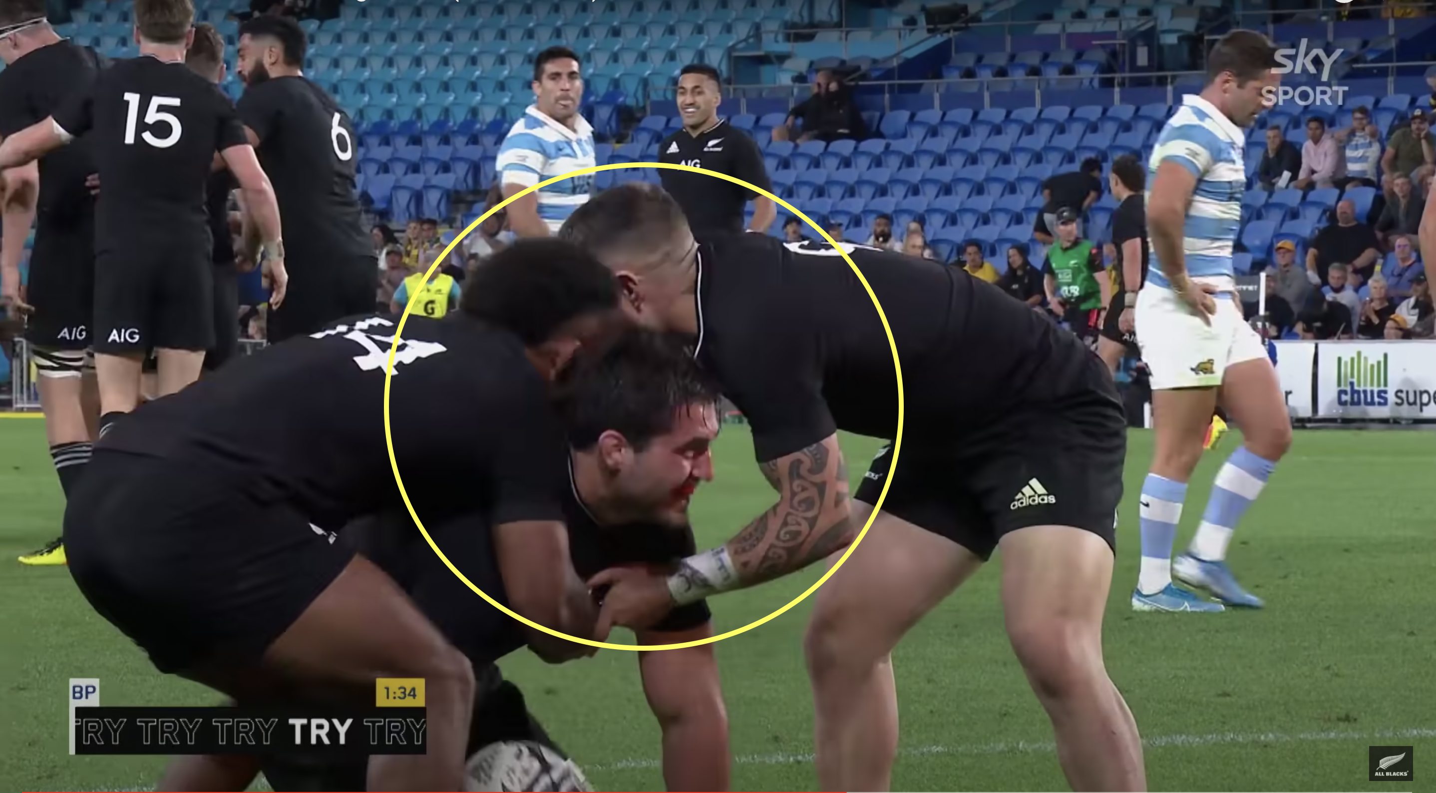 The moment the All Blacks new they would smash Argentina