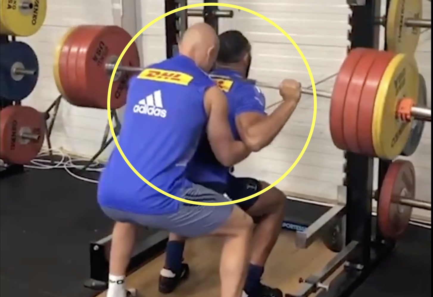 Quins and England star shows what a beast he is in the gym
