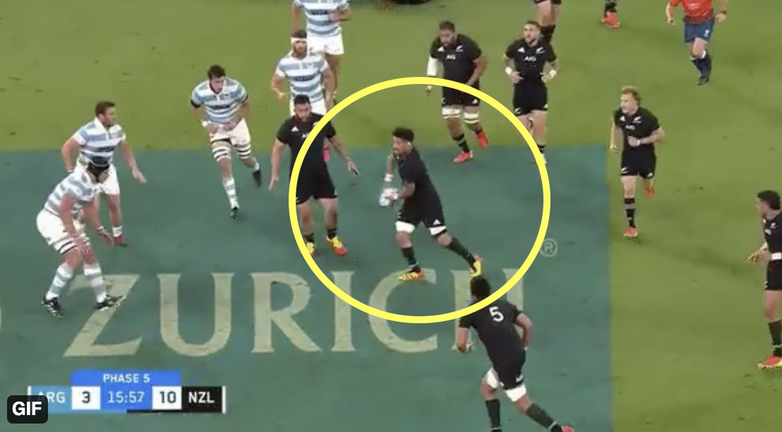 Ardie Savea ribbed by teammates and brother for antics against Argentina