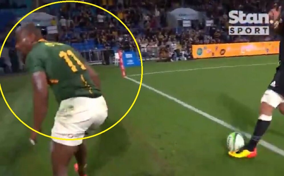 Mapimpi's toxic reaction after scoring try mars great Bok win