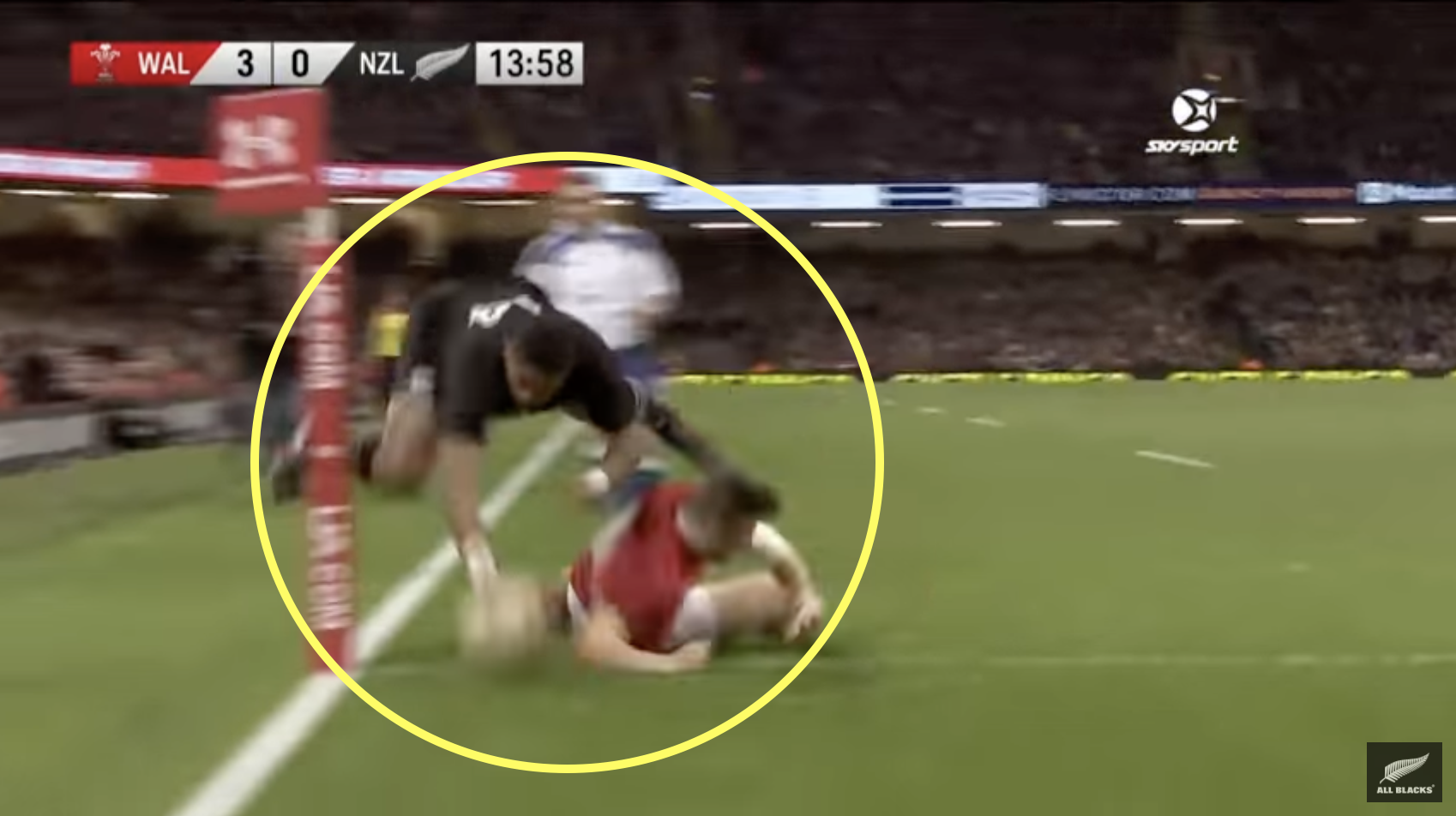 The All Blacks' wonder try from their last match against Wales in Cardiff