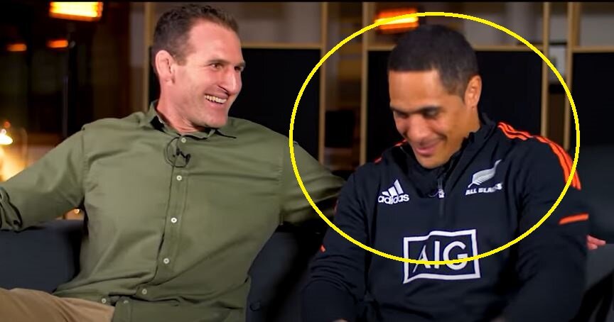 The moment this All Blacks sit down became incredibly awkward