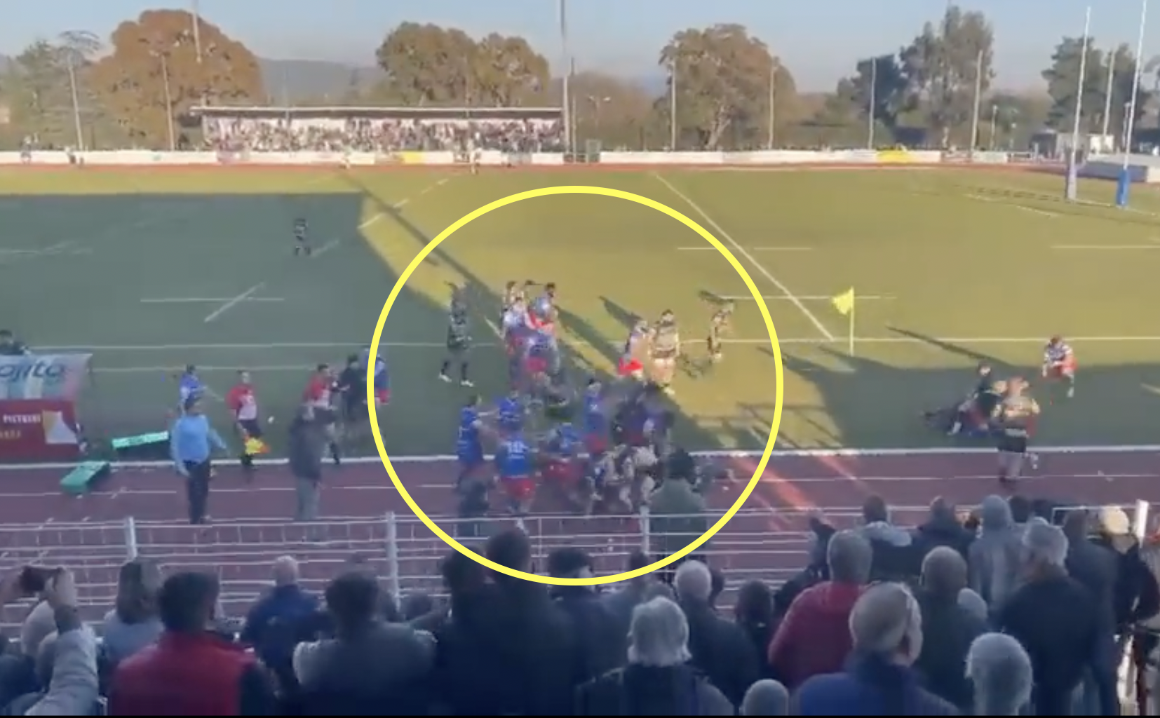 The brutal 30-man mass brawl in France that resulted in five red cards