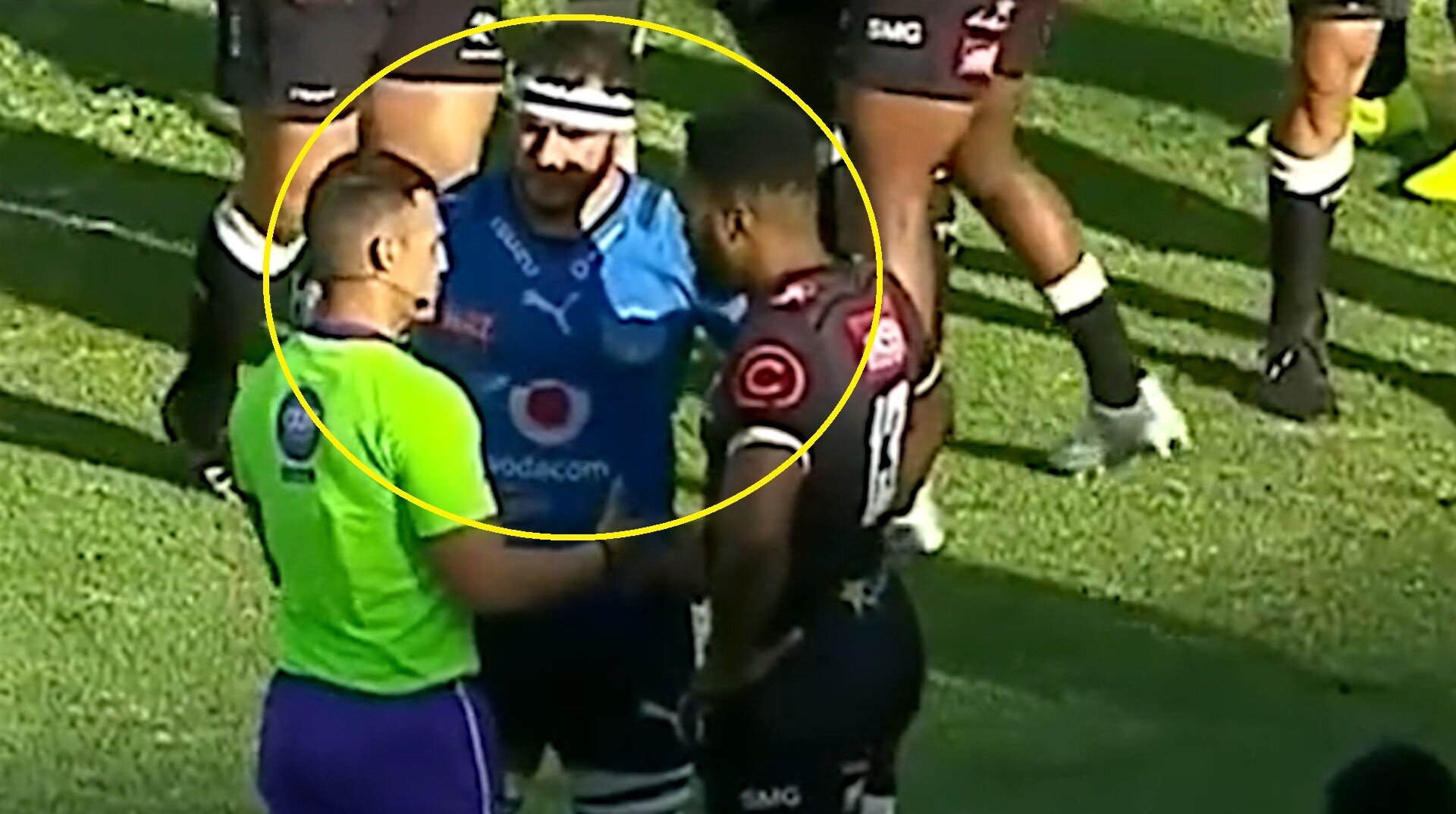 Referee forced to deal with poor South African player behaviour