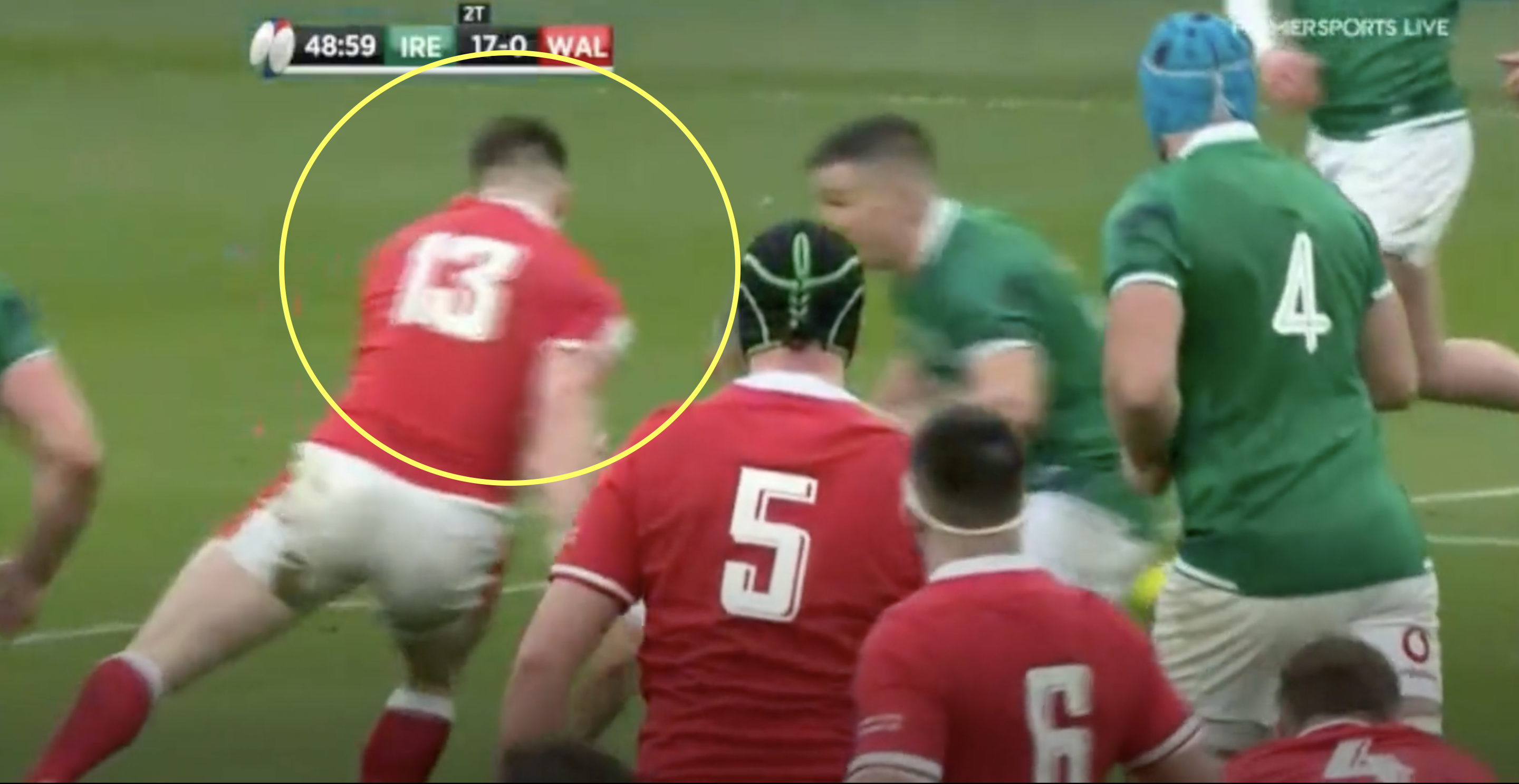 Nigel Owens has his say on the Josh Adams yellow card that left Johnny Sexton in agony