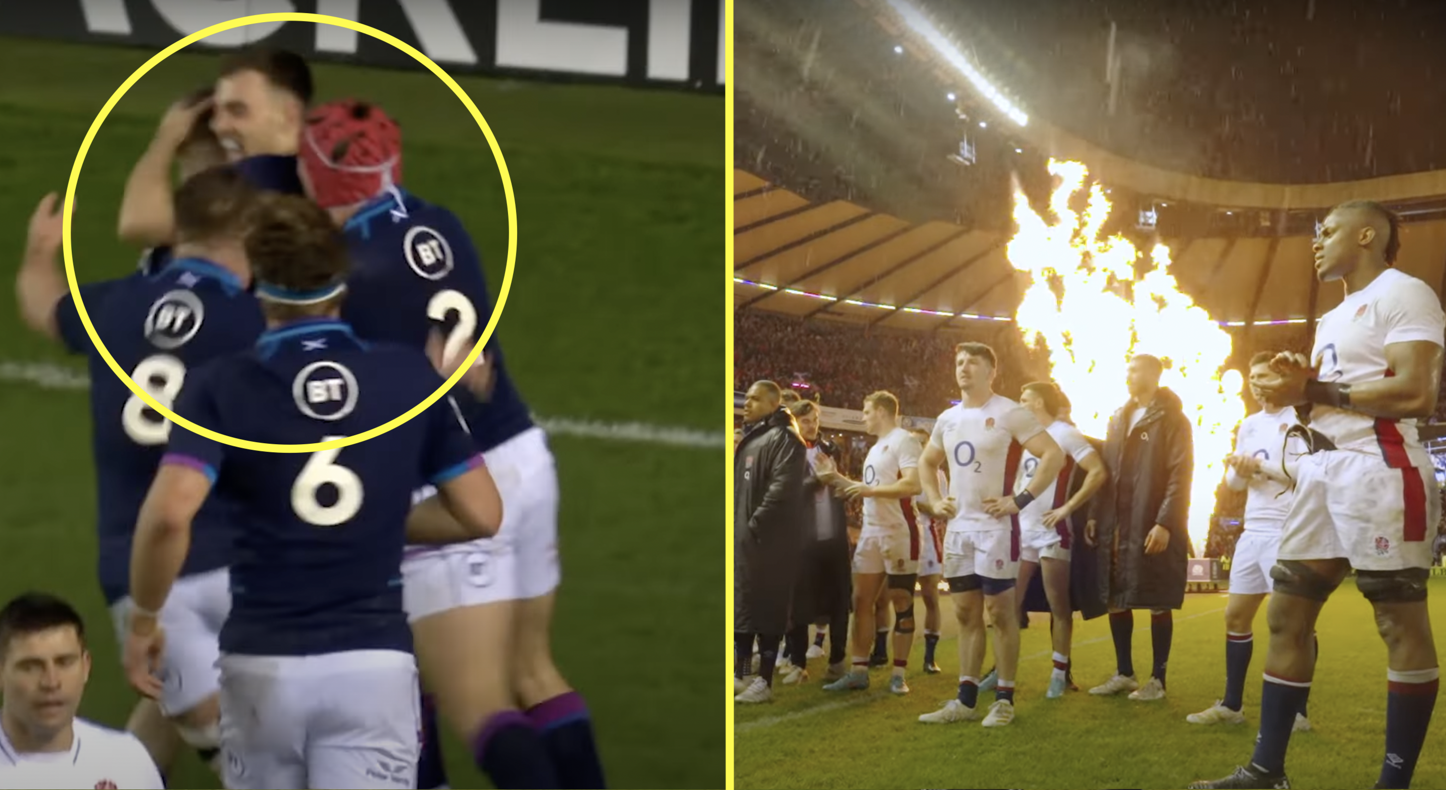 Unseen footage shows why Scotland's illegal try robbed England of victory