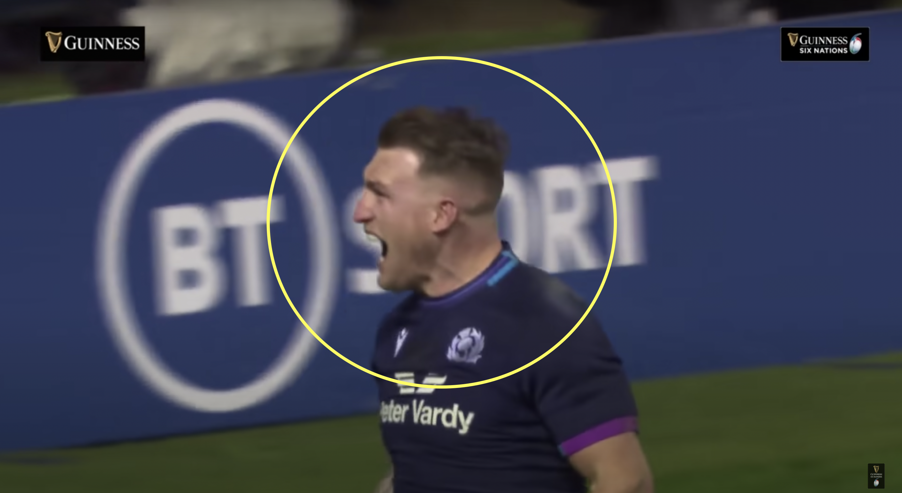 Stuart Hogg miraculously gets away with cheating with blatant yellow card offence