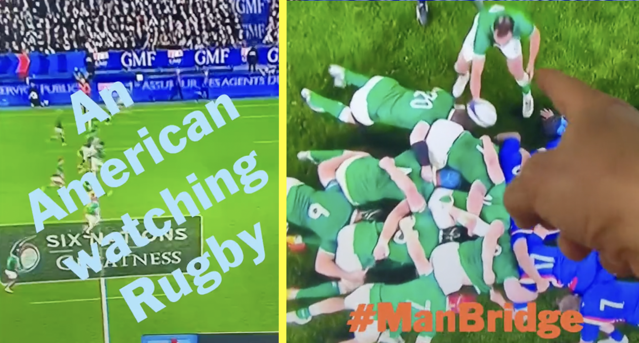 Comedian's 'An American watching Rugby' during Six Nations is every bit as funny as you'd expect