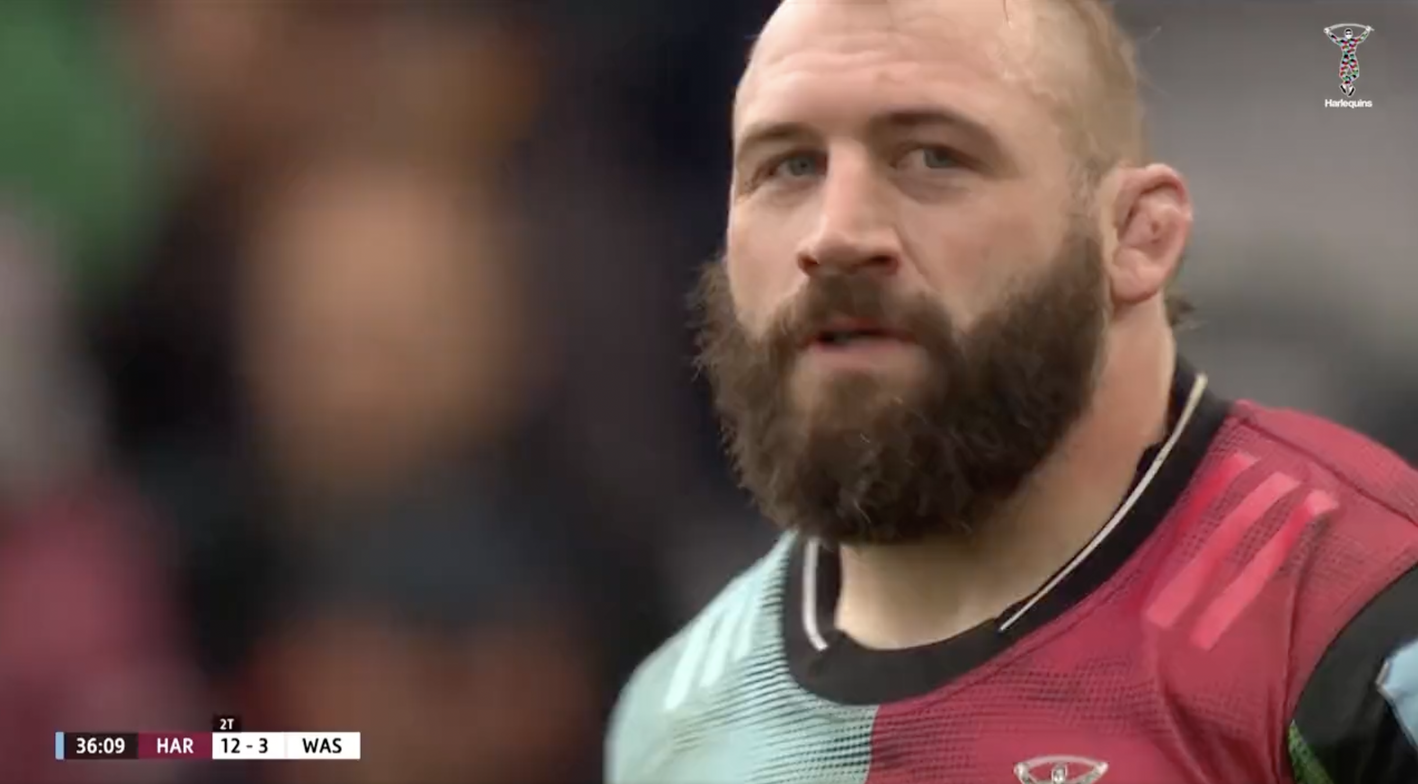 Outrageous scenes as Joe Marler is in touchline argument just seconds before scrum engages