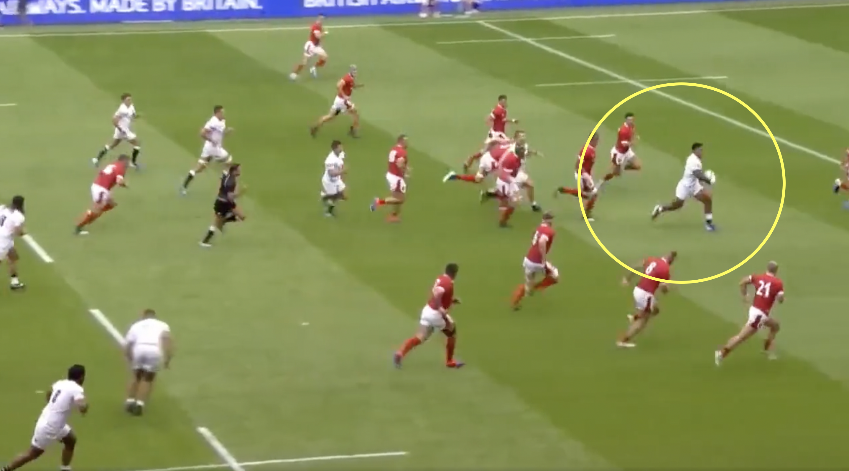 Watch how Manu Tuilagi has terrorised Wales for over a decade now