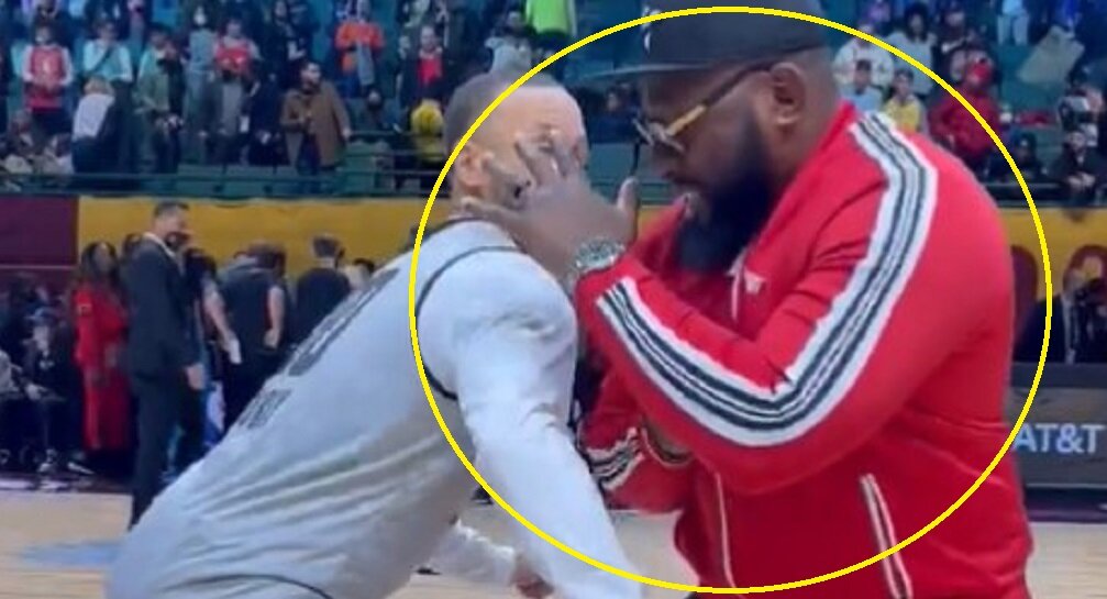 NBA star tries to block 'The Beast', instantly regrets it