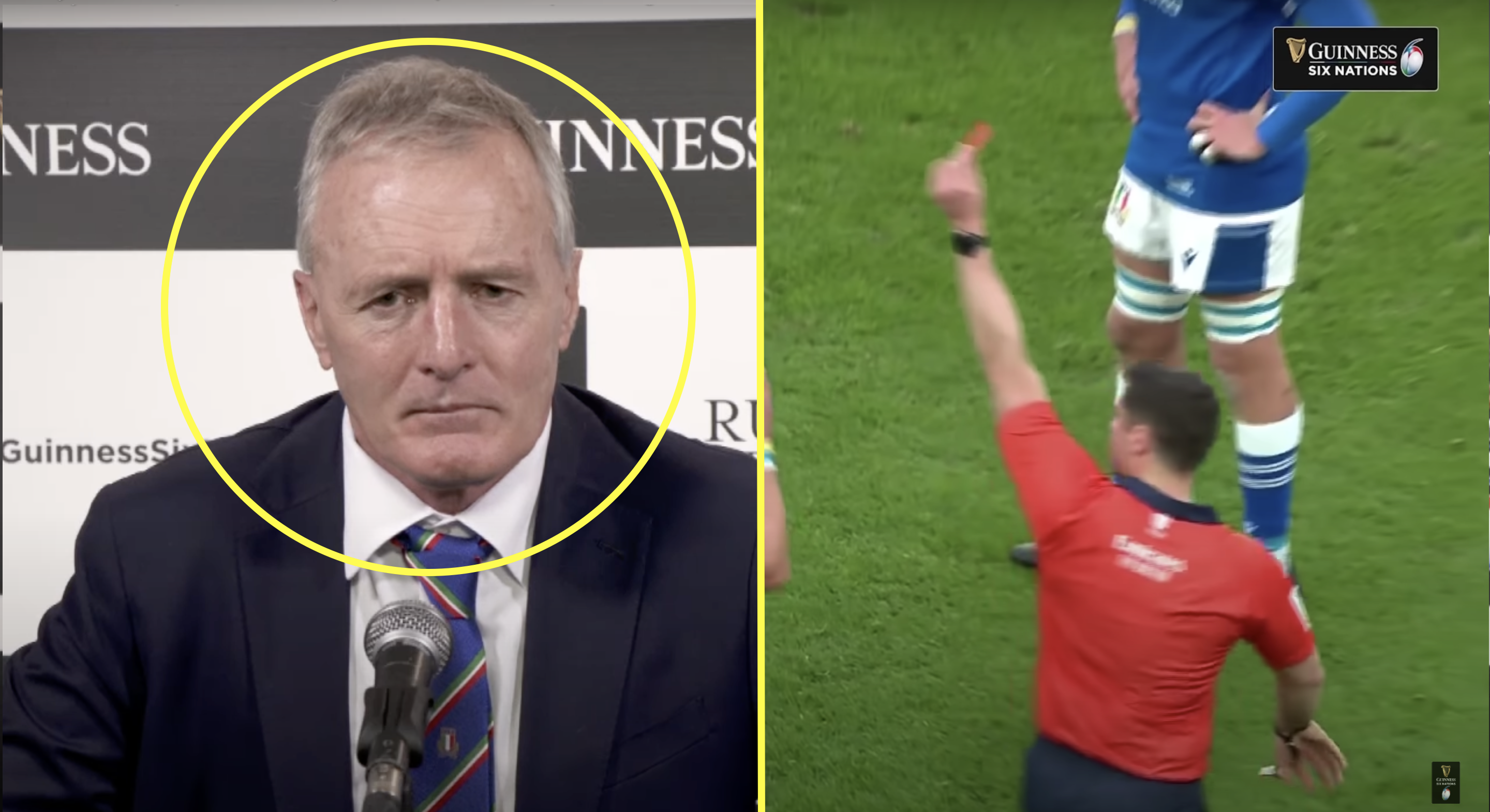 Italy coach leaps to referee's defence after Six Nations debacle
