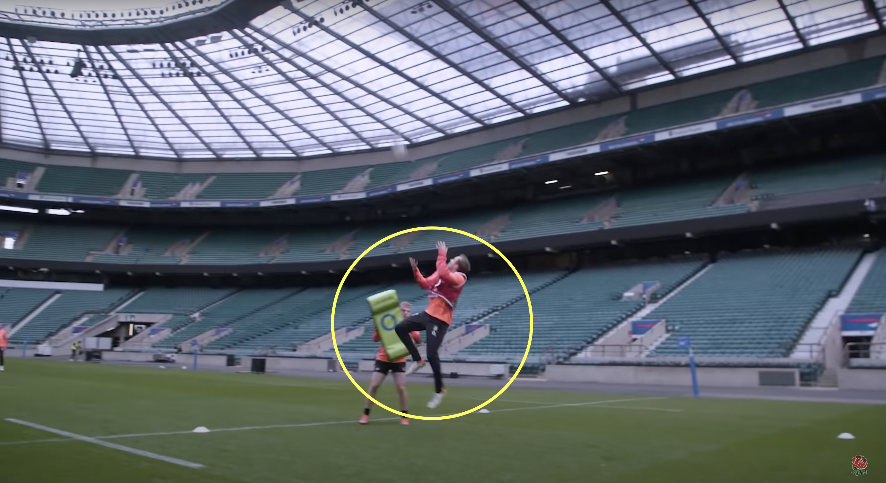 England training shows how Max Malins put in a high ball masterclass against Wales
