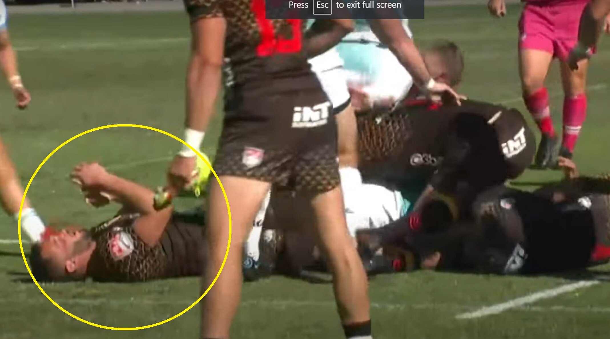 MLR player tries Cowan-Dickie tackle technique and regrets it