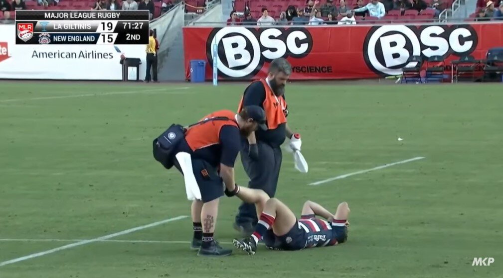World's worst case of cramp strikes rugby player