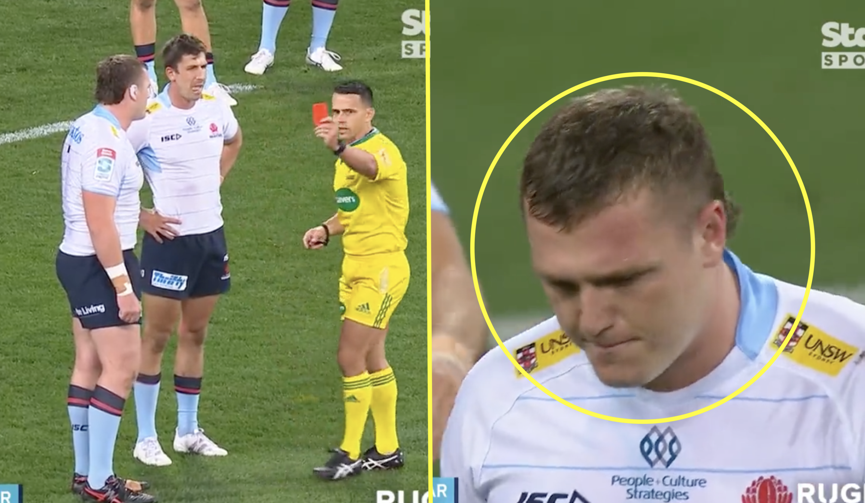 Wallaby red carded within seconds for cold blooded attack on All Blacks star