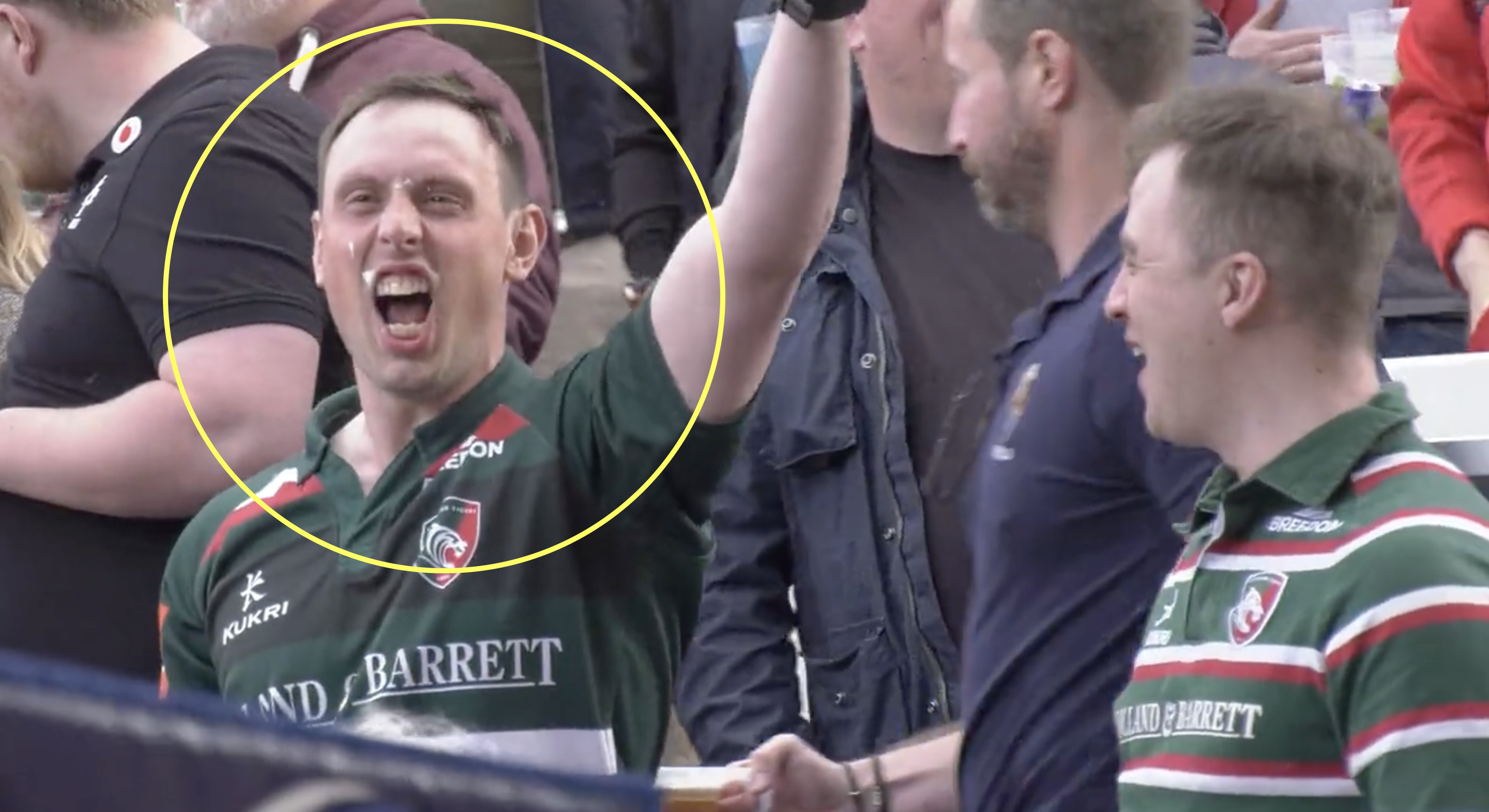 Viral Leicester Tigers fan is hilariously given chance to redeem himself