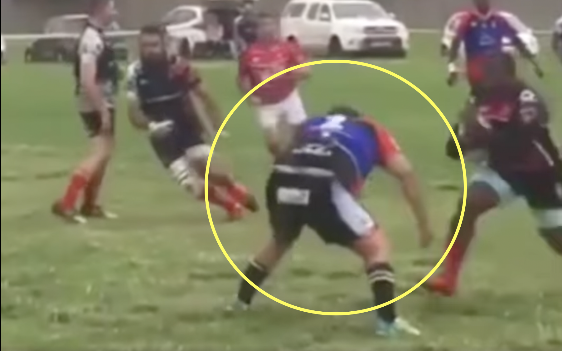 Hooker sent flying by player half his size