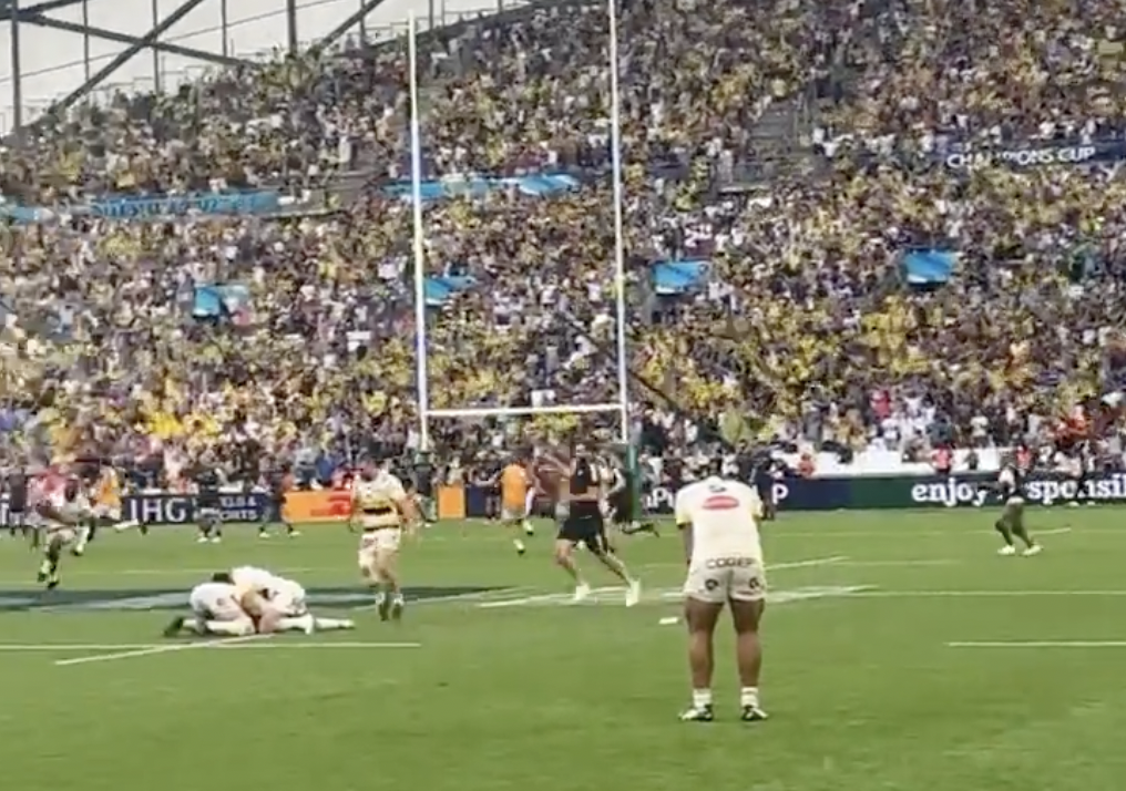 Stunning pitchside view the moment La Rochelle won Champions Cup