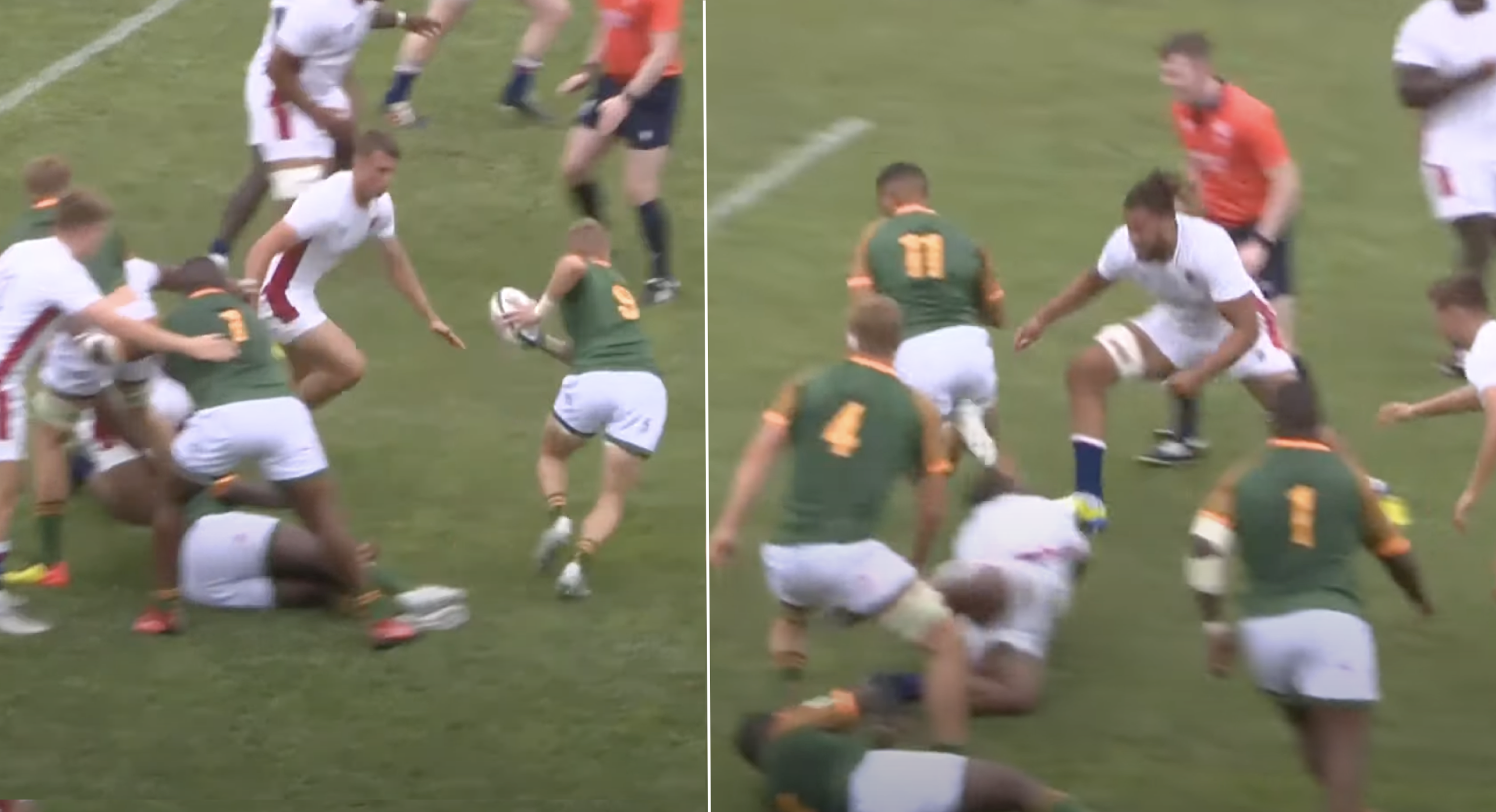 Junior Bok humiliates England with absurd miracle pass