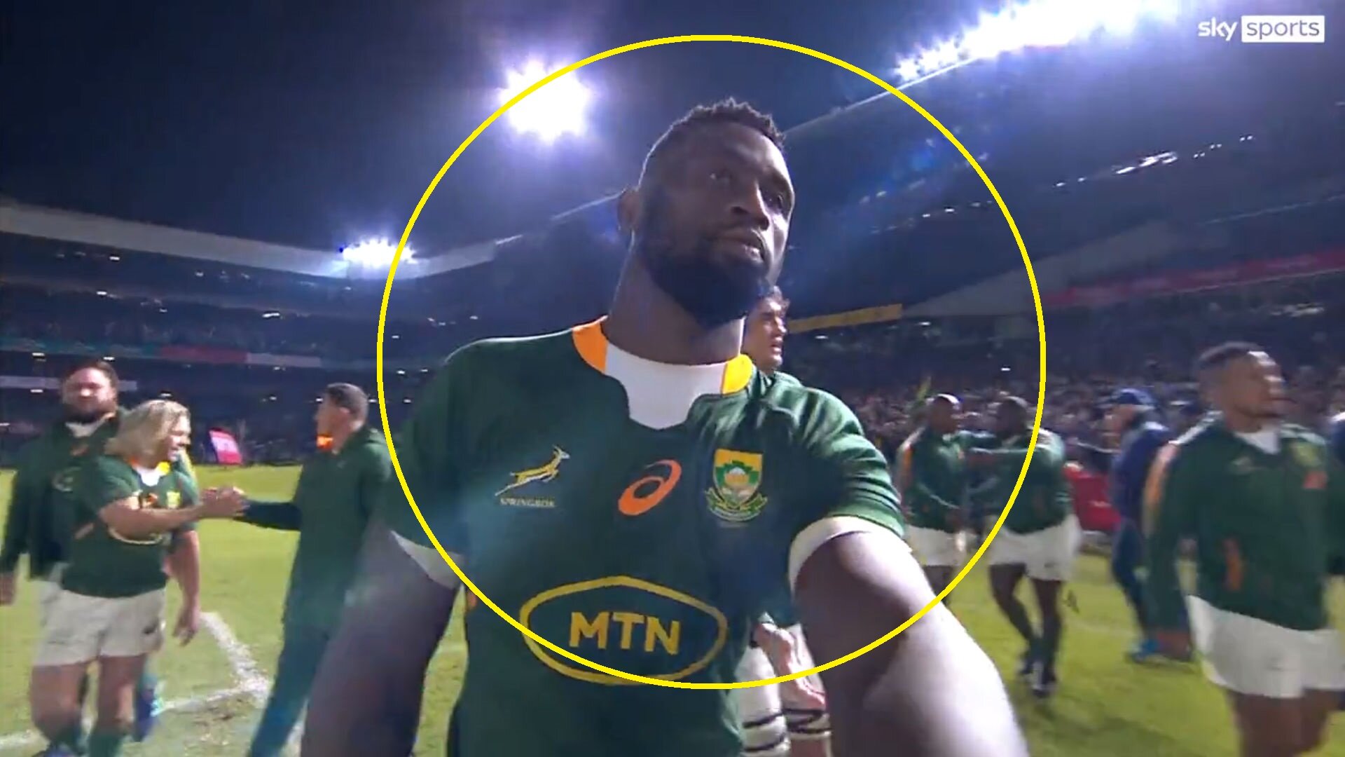 Springbok Kolisi lets himself down with final whistle incident