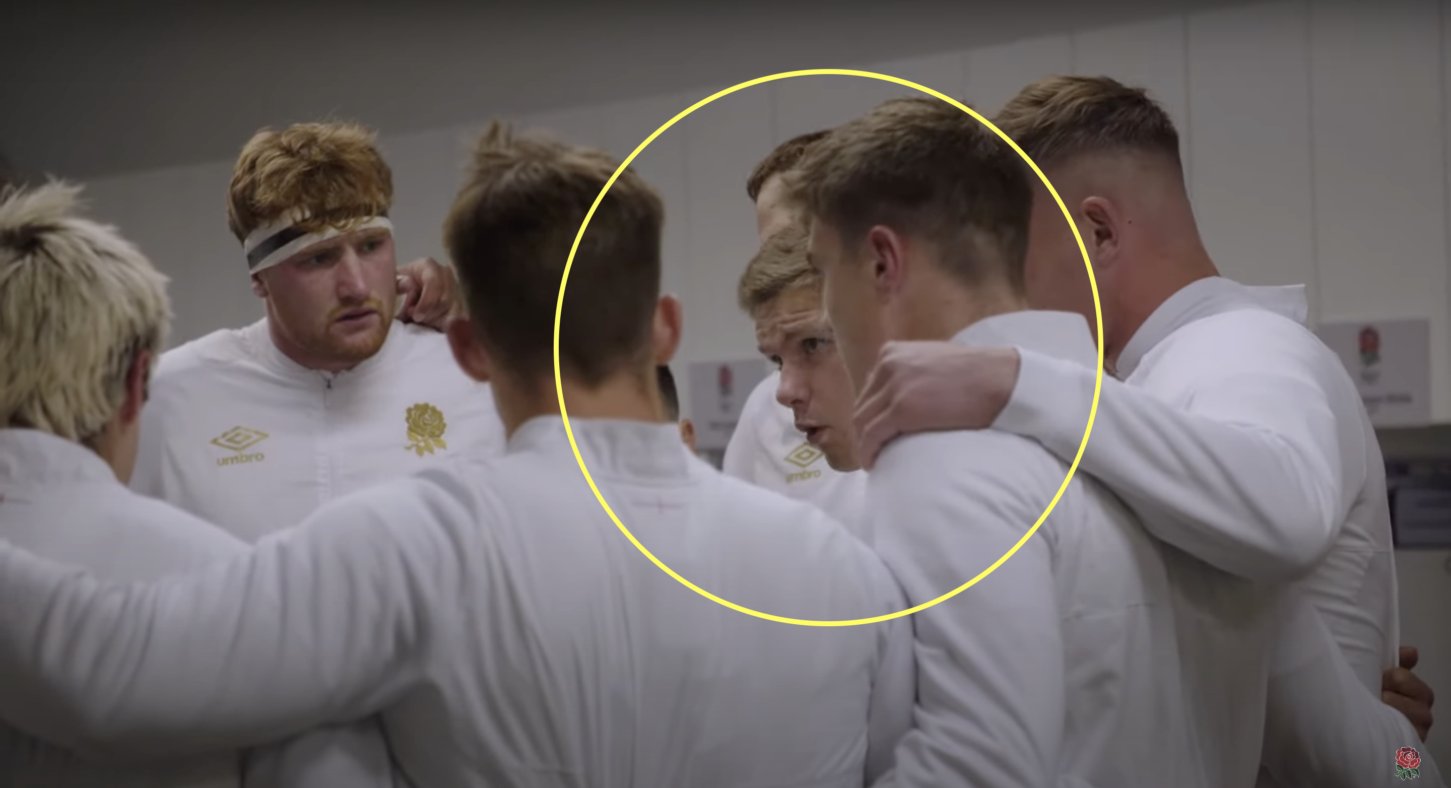 England squad struggle to keep a straight face during Owen Farrell team talk