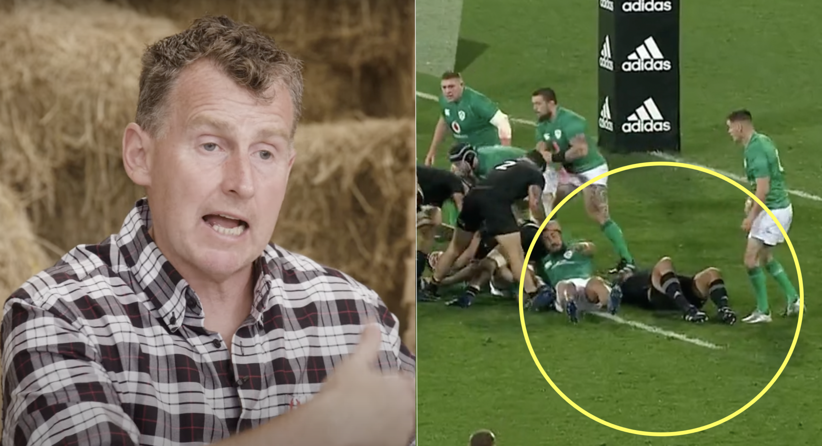 Nigel Owens on the controversial Ireland red card that was ignored