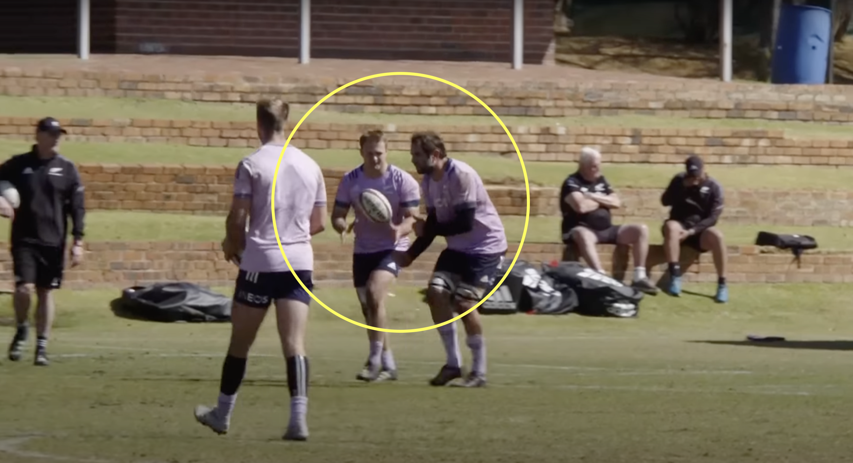 All Blacks frantically try and remember how to catch in training this week