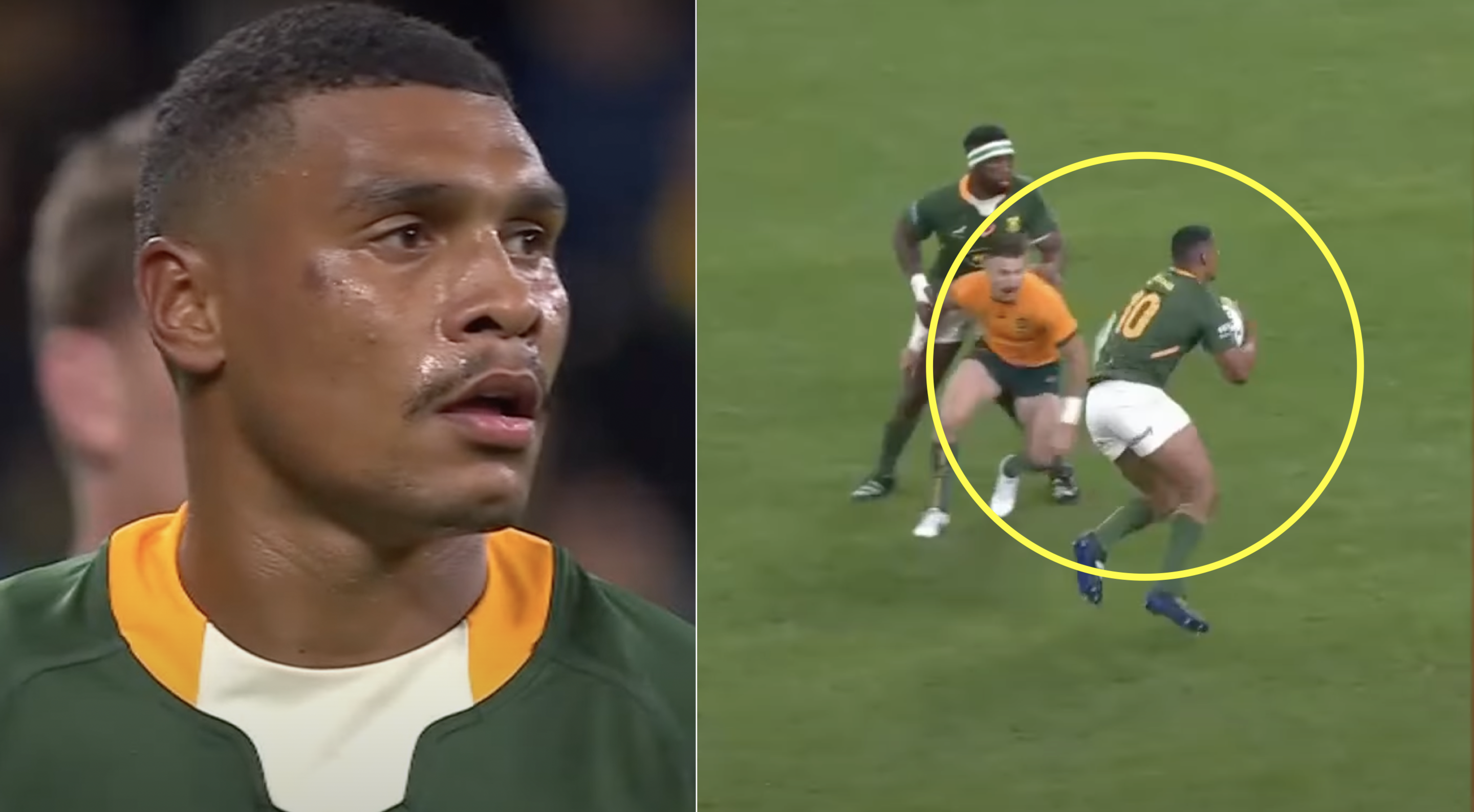 The Internet can't get enough of Damian Willemse's footwork against Australia