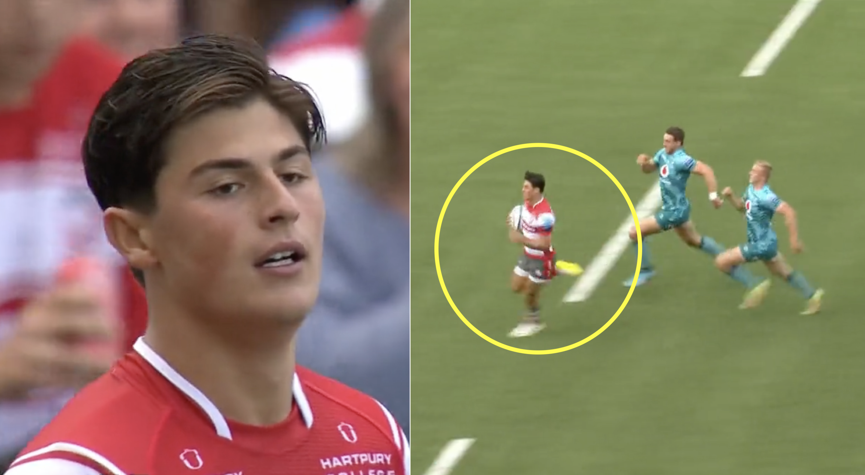 Rees-Zammit scores 100 metre-plus try in first game after schooling Springboks