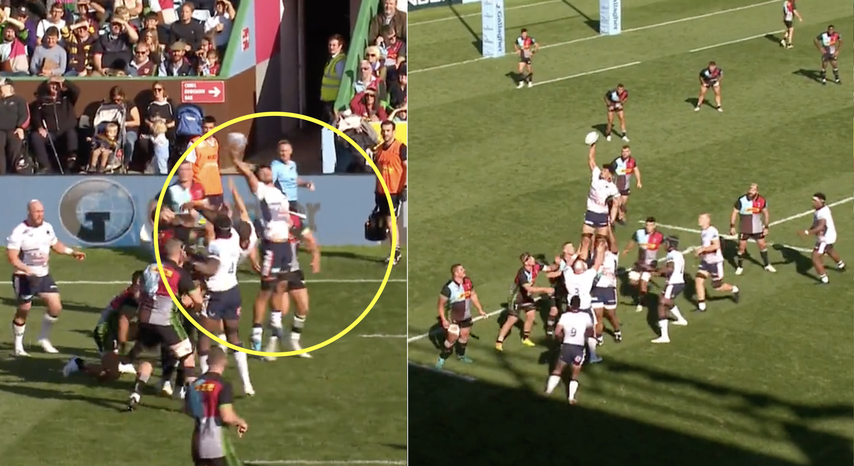 Saracens' 115kg flanker might just have the best hands in the Premiership