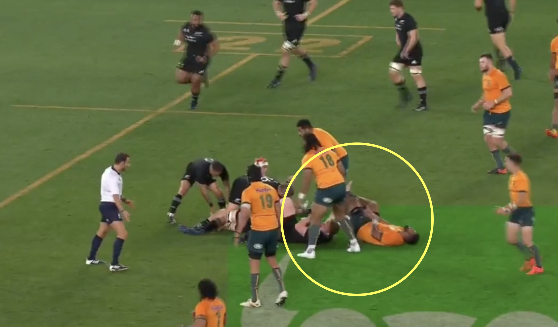 New footage of appalling All Blacks clearout Wallabies say was as bad as Swain's