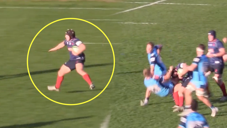 Championship hooker introduces world to new sidestep in viral run