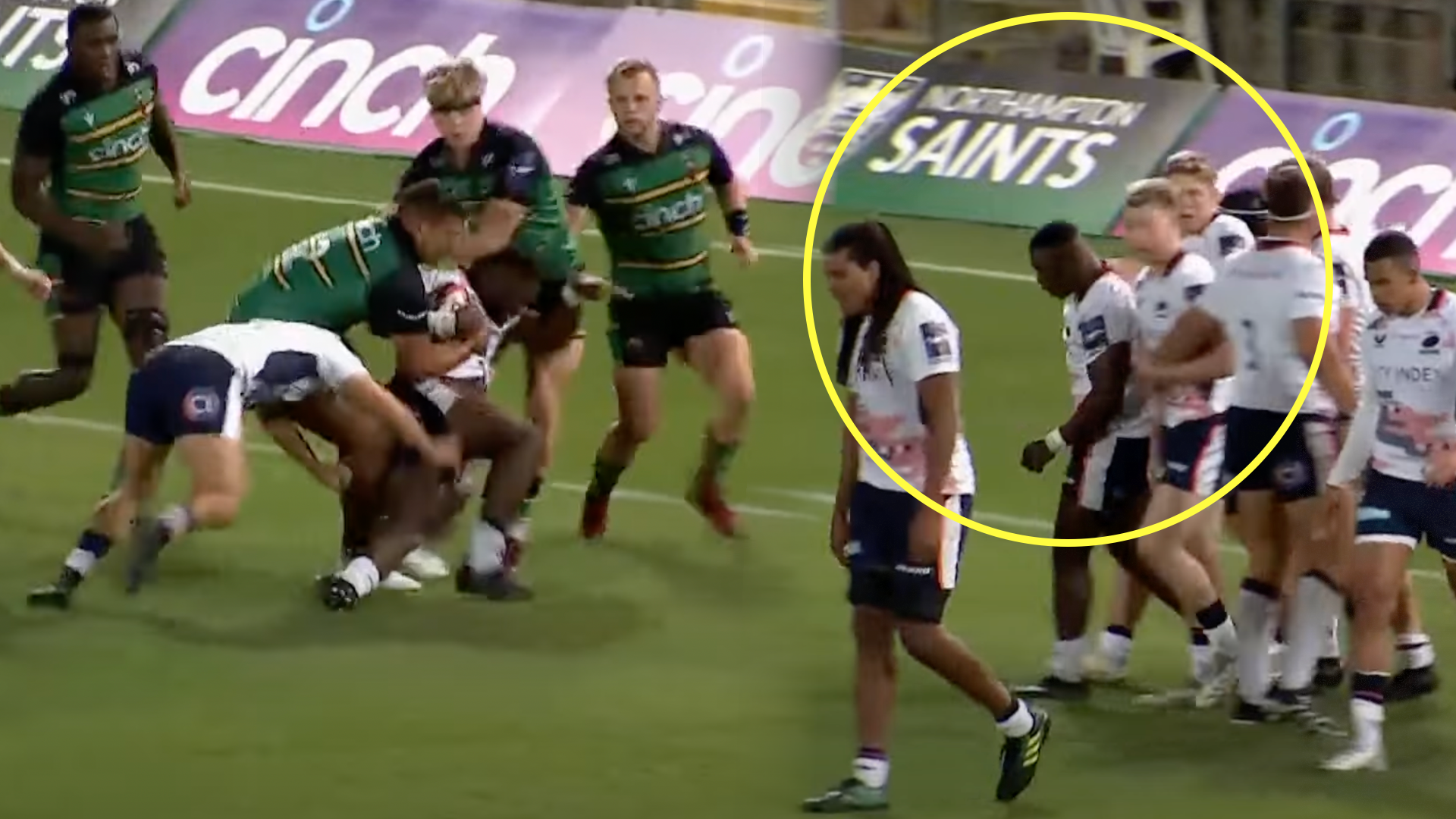 Saracens' 20-year-old hooker looked freakishly strong in four-try display