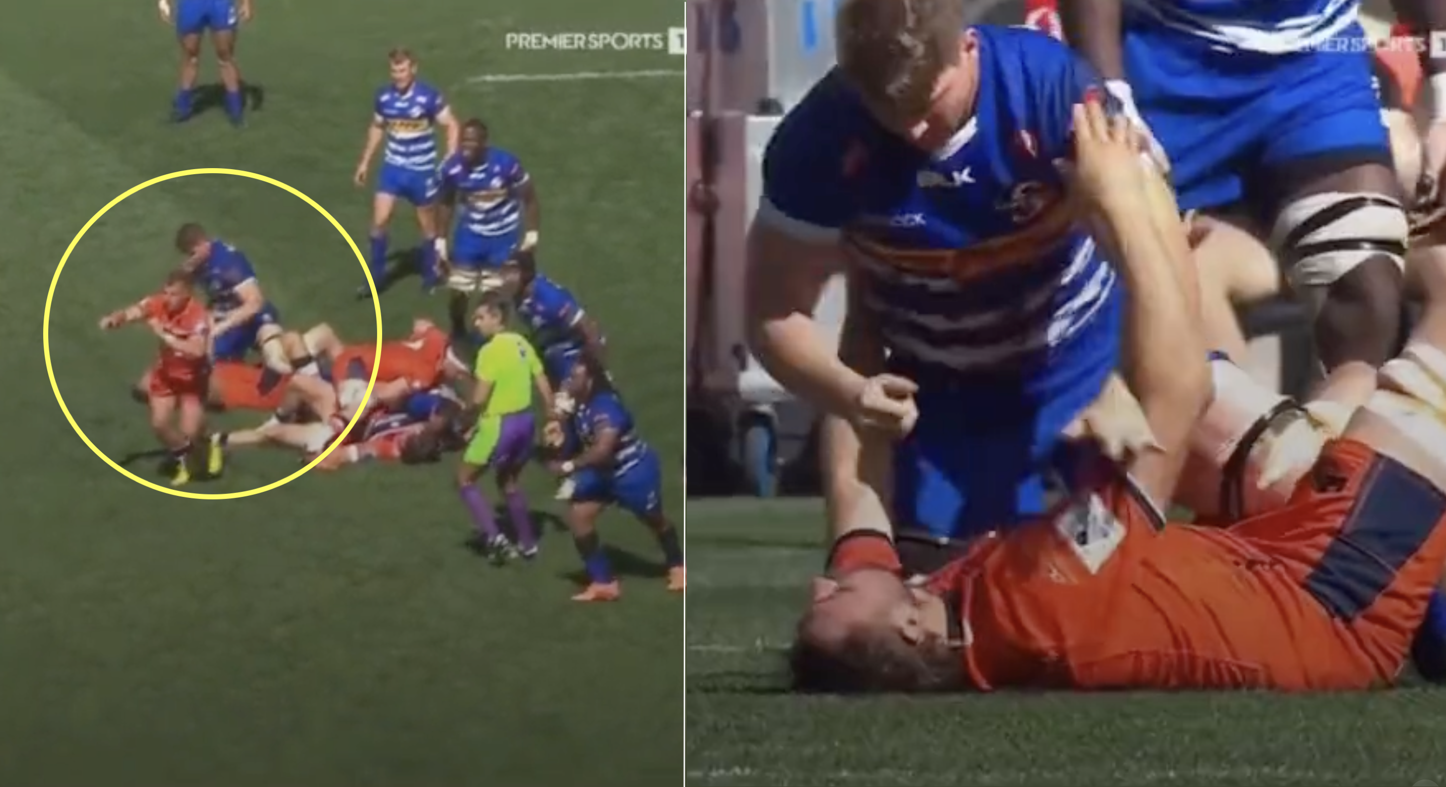 Evan Roos proves he's the ultimate Springbok with nasty cheap shot