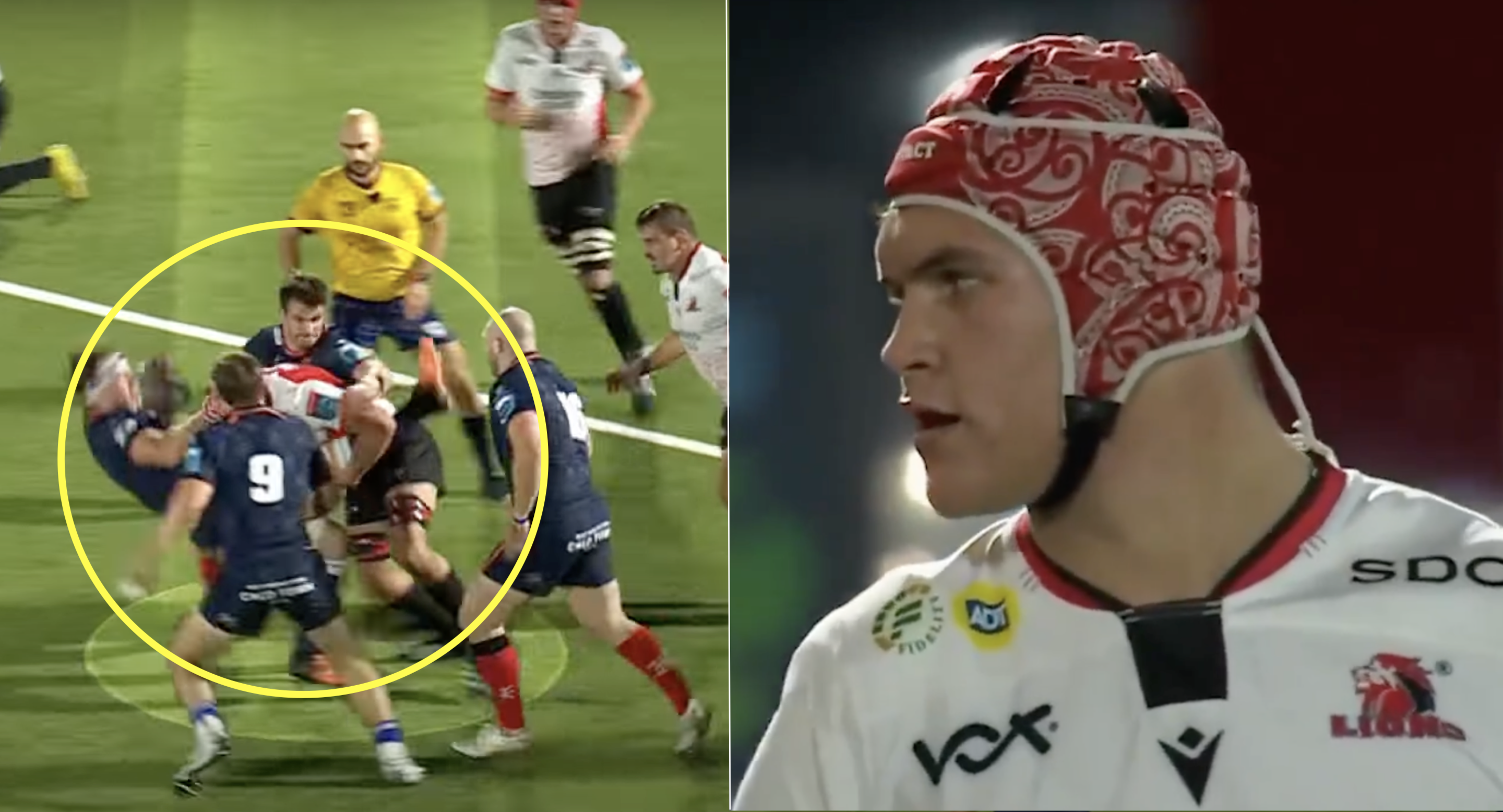 Lions' 120kg, 19-year-old Junior Bok demolishes one of NH's strongest carriers