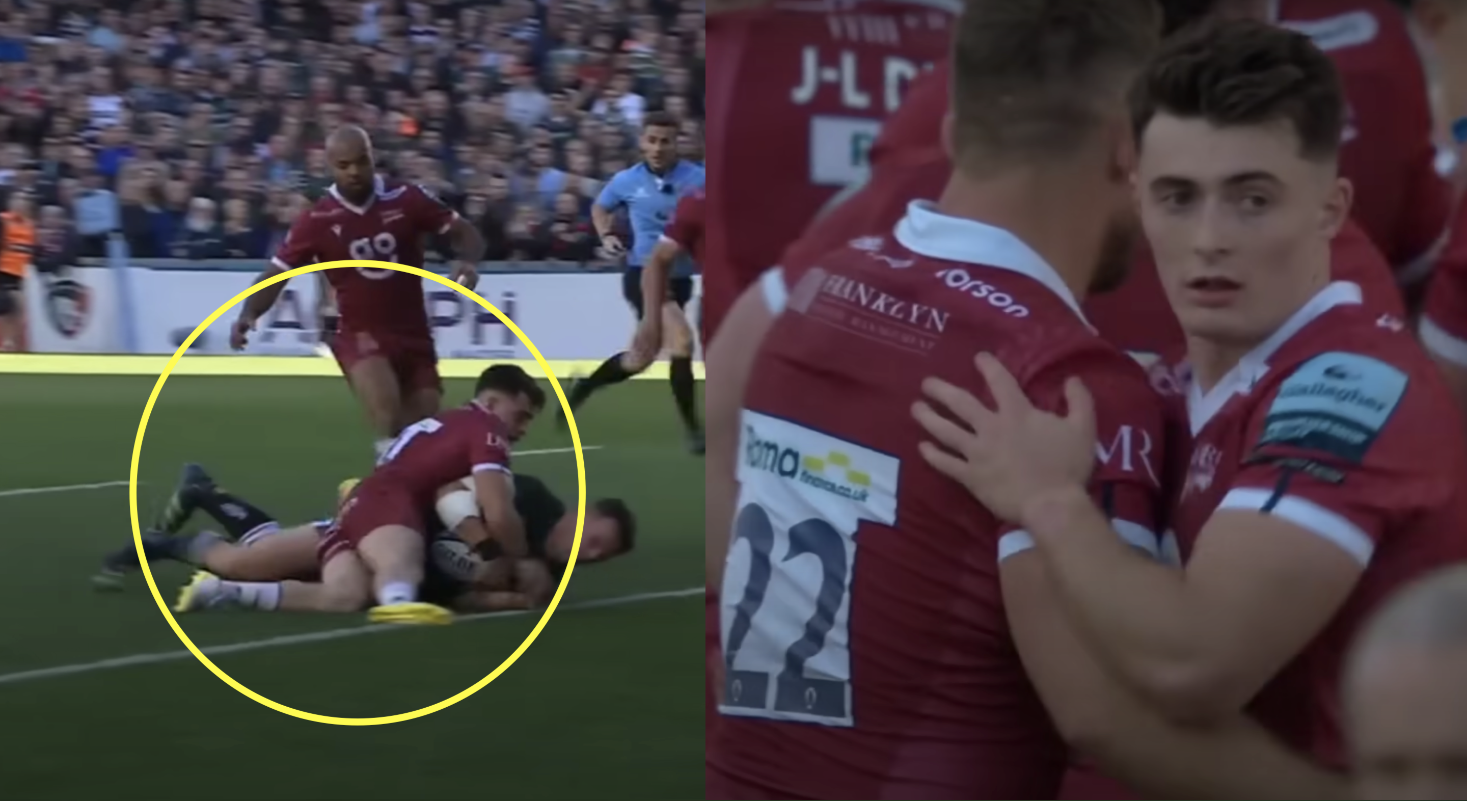 Raffi Quirke wrestles player almost 20kg heavier in epic try saving tackle
