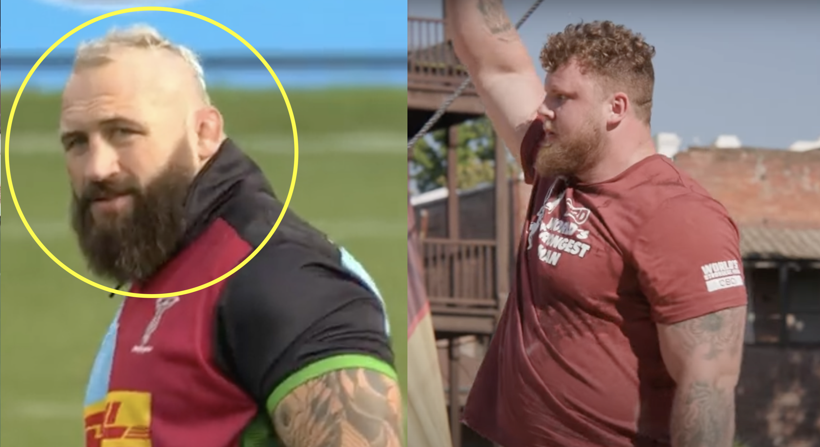 Joe Marler made to look like scrum-half after world's strongest man visits Quins