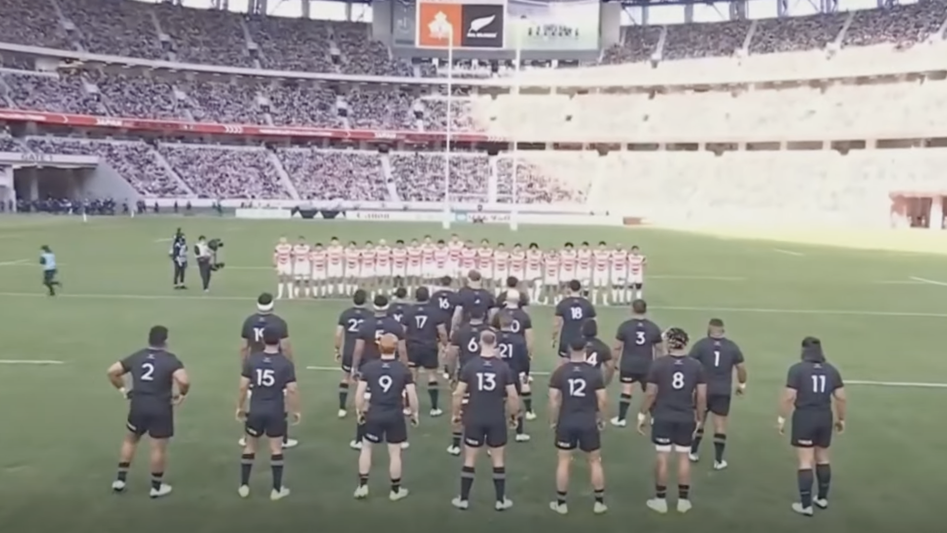 Japan show ultimate respect for epic haka against All Blacks