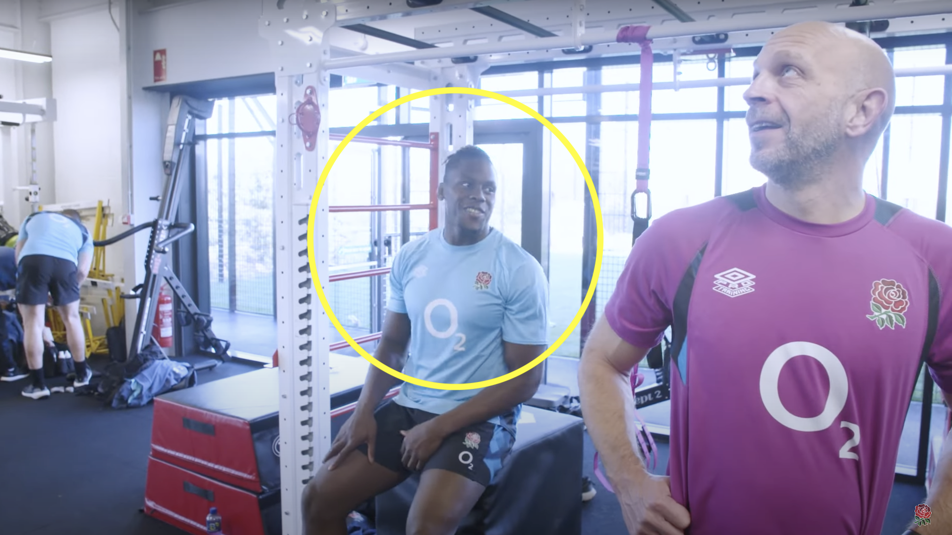 Maro Itoje proves to be unbeatable in the gym