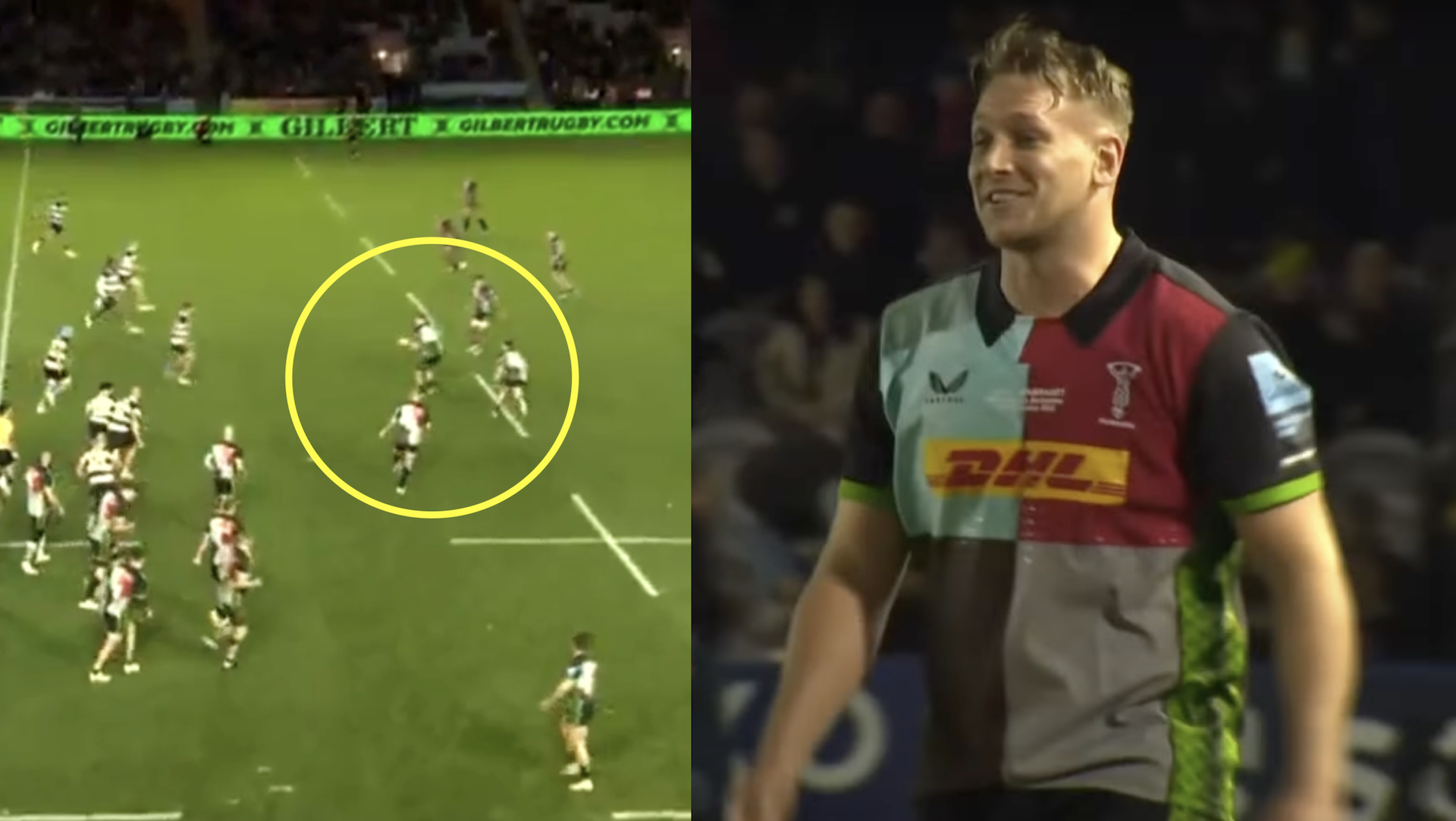 England No8 goes rogue with Carlos Spencer-inspired trick v Barbarians