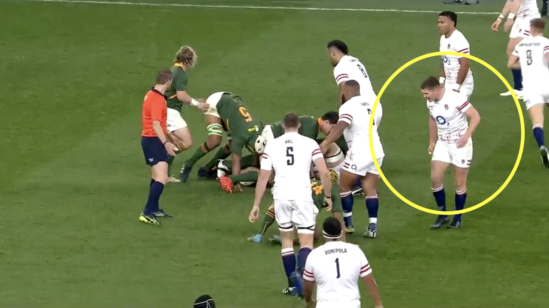 Owen Farrell launches foul-mouthed tirade at Bok hero after sketchy tackle