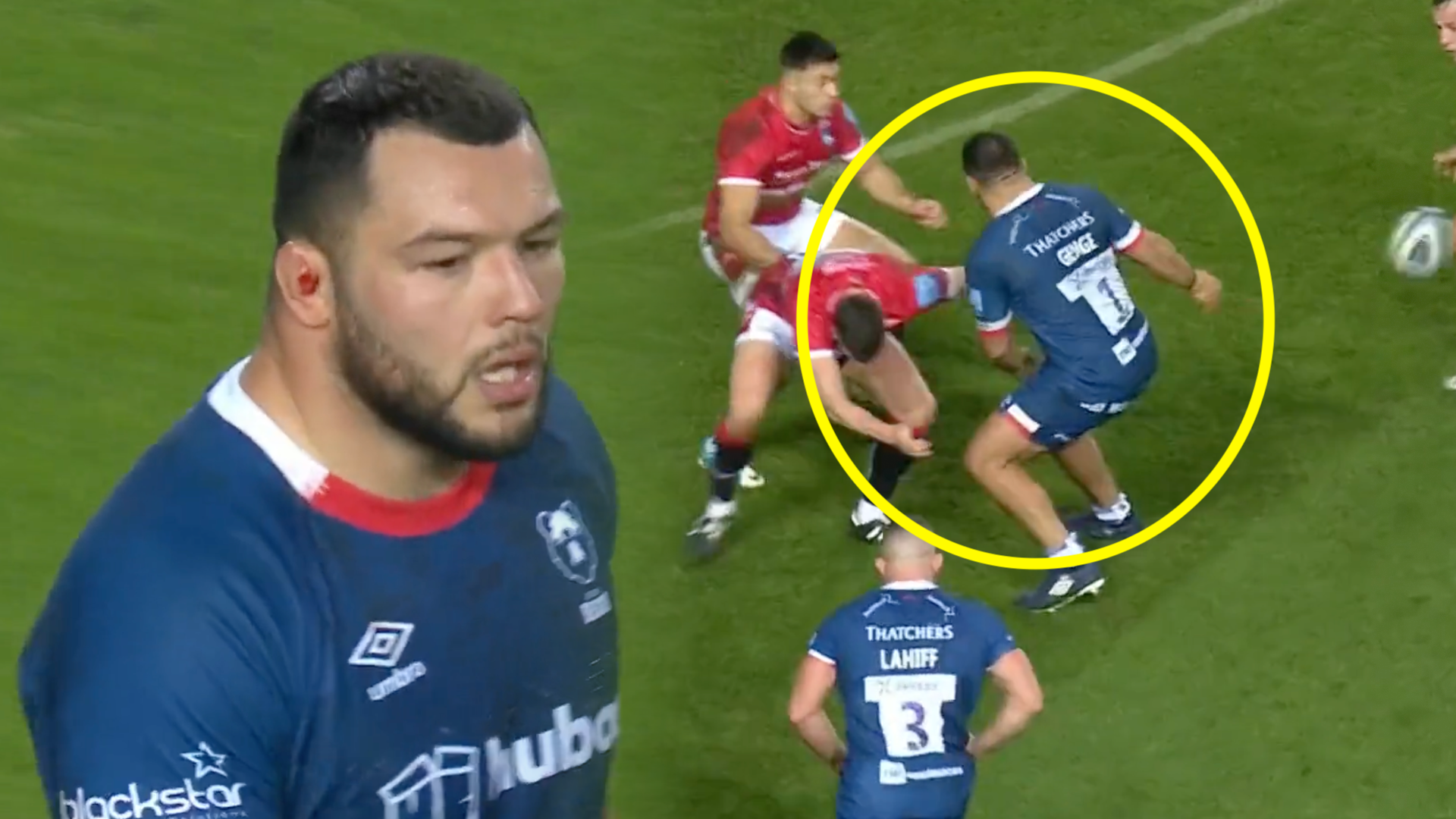 Ellis Genge pulls off pass some fly-halves can only dream of