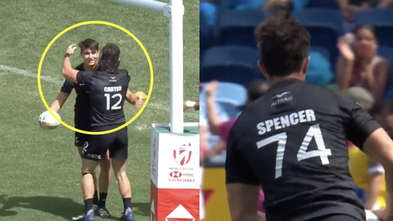 Carol Spencer's son scores first All Blacks try