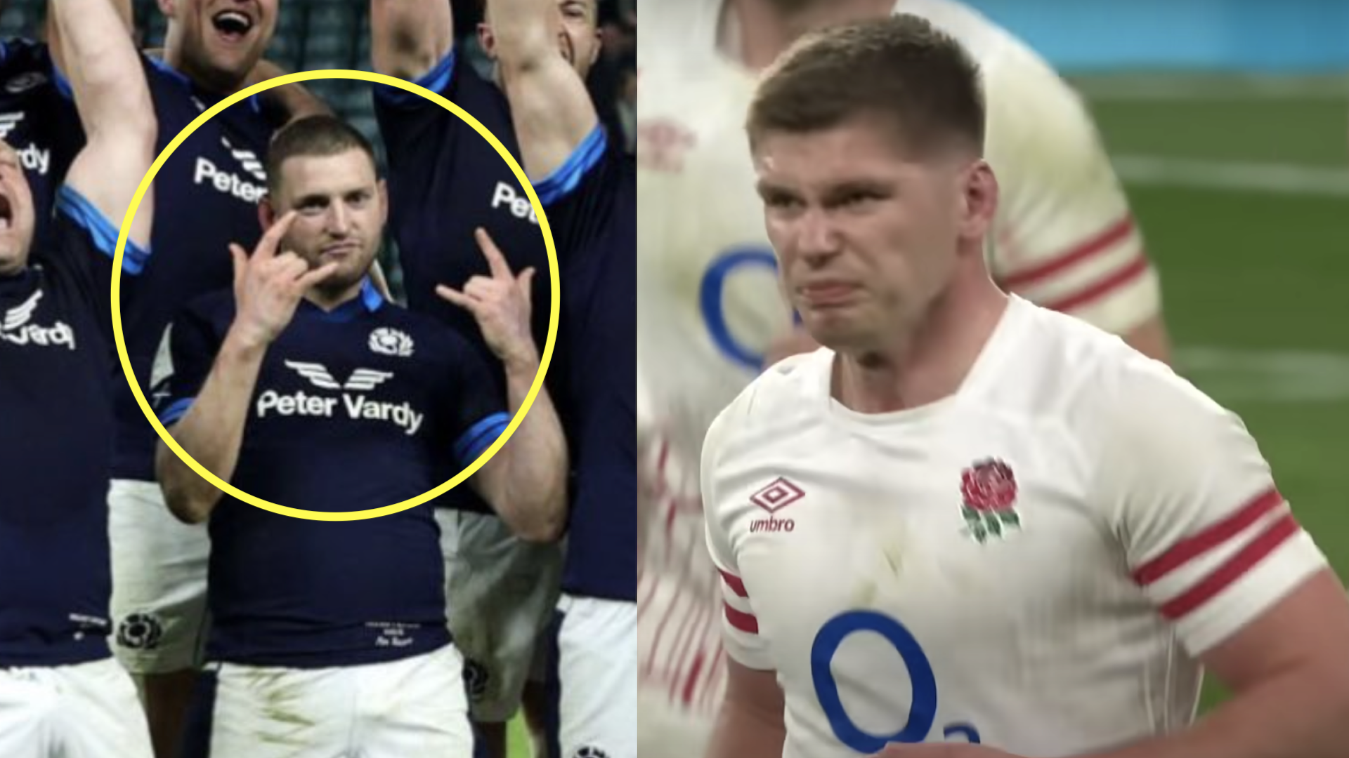 The off ball altercation that shows Finn Russell was 100% in Owen Farrell's head