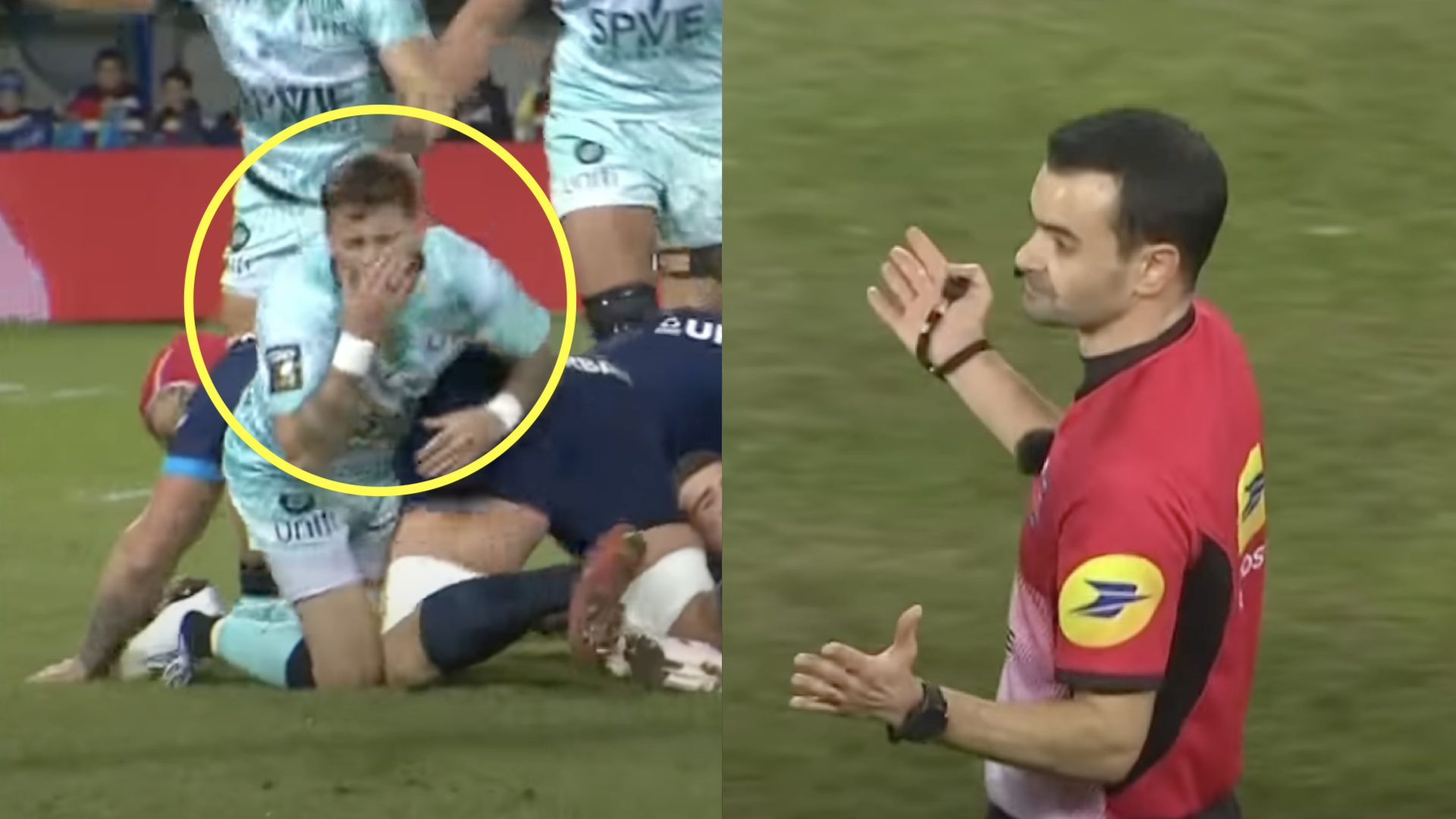 Nic White copycat tries to fool referee with disgraceful acting